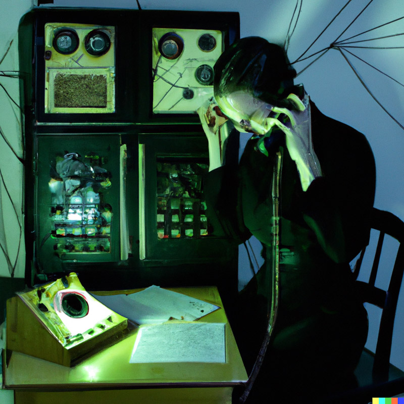 A picture showing access of secret data using psychic powers. Visit psychicexperiment.org