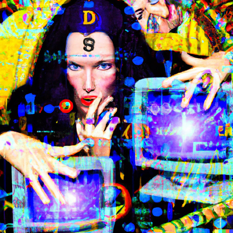 A picture showing access of secret data using psychic powers. Visit psychicexperiment.org