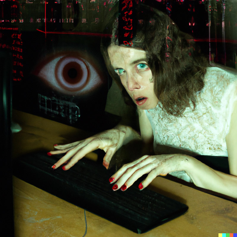 A picture showing access of secret data using psychic powers. Visit psychicexperiment.org