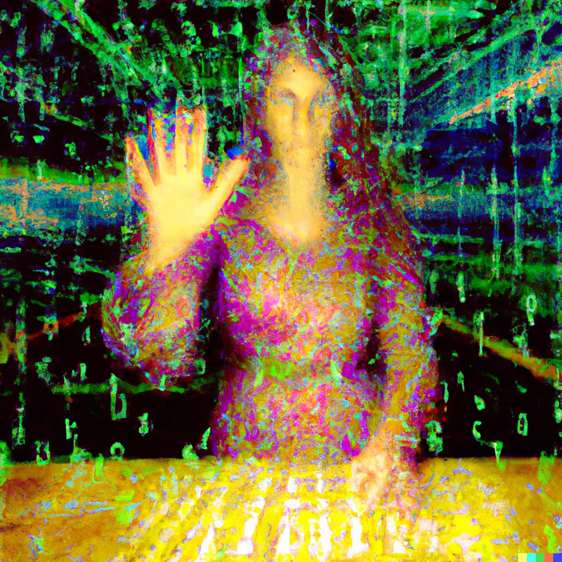 A picture showing access of secret data using psychic powers. Visit psychicexperiment.org